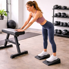 Yoga Bricks Squat Wedge Blocks – Adjustable Non-Slip Slant Boards for Stretching, Strength Training and Improved Flexibility Support