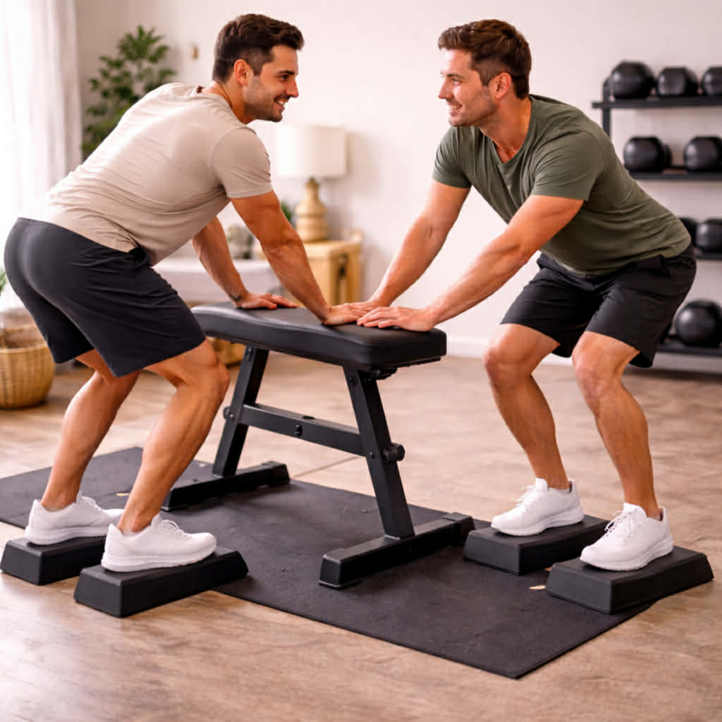 Yoga Bricks Squat Wedge Blocks – Adjustable Non-Slip Slant Boards for Stretching, Strength Training and Improved Flexibility Support