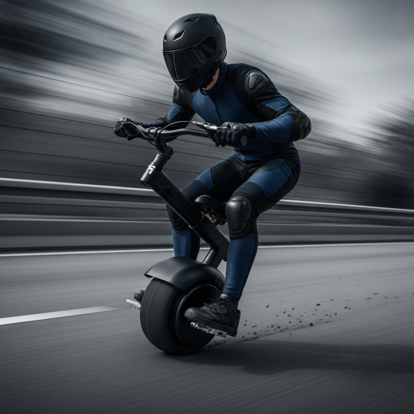 Electric Unicycle Balance Scooter - Smart Self Balancing Personal Transport Device with Hand Support for Easy Travel