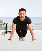 Wooden Push-Up Stand Handles – Non-Slip Calisthenics Parallettes for Home Fitness, Strength Training and Upper Body Workouts