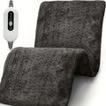 Soft Flannel Electric Heating Pad – 12”x24” Wrap with 4 Heat Settings, Auto Shut-Off, Fast Heating, Machine Washable for Full-Body Relief