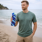 Silicone Foldable Water Bottle – Portable Leak-Proof Collapsible Cup for Outdoor Travel Camping Sports Hydration Solution