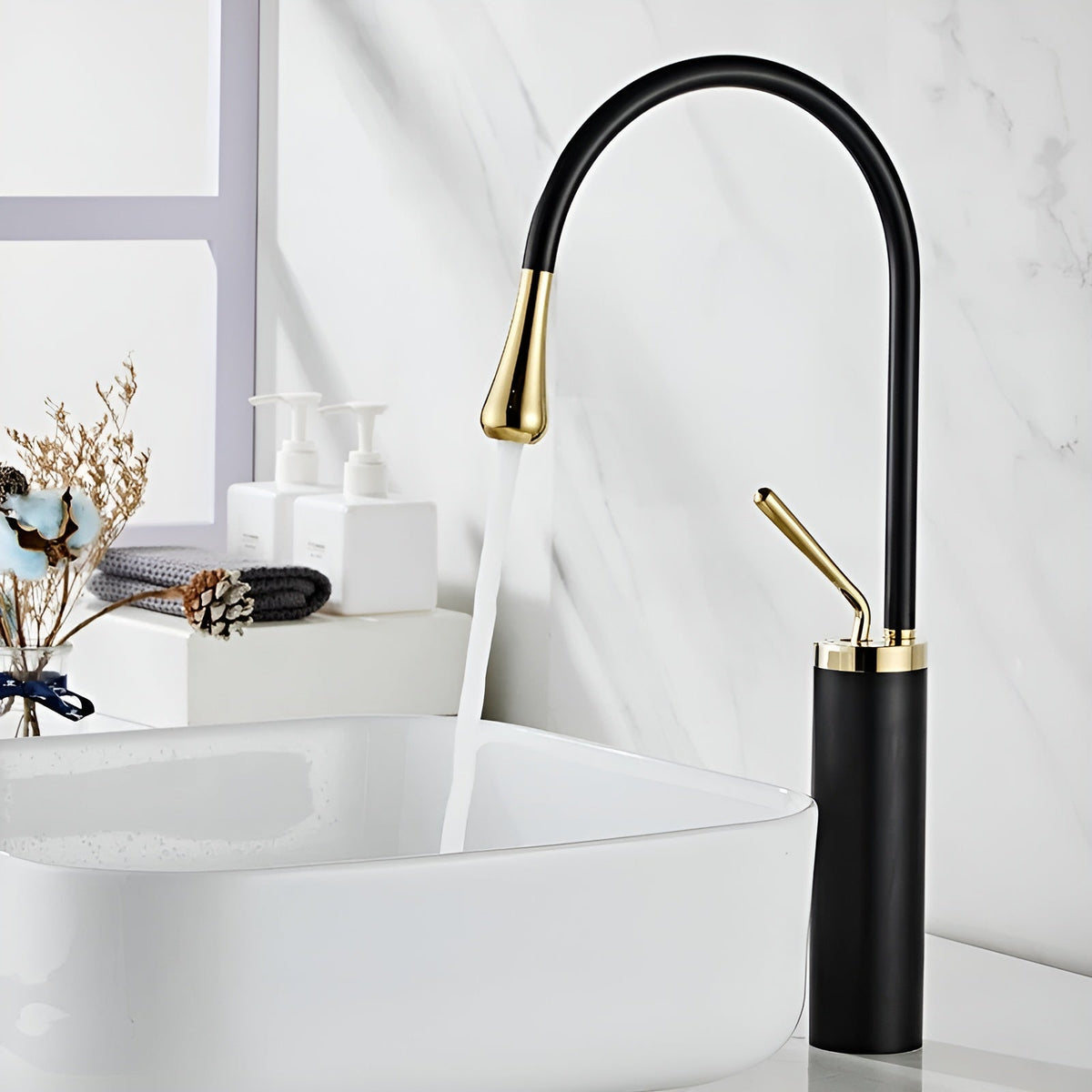 FlexFlow – Seamless 360° Faucet Control for a Drip-Free Experience