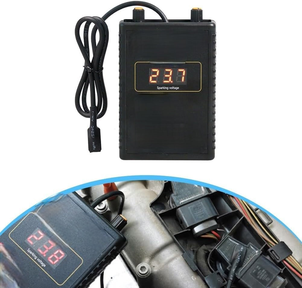 Auto Ignition System Detector – 12V 24V Spark Plug T100 Ignition Signal Tester for Automotive Diagnostics and Engine Performance Testing