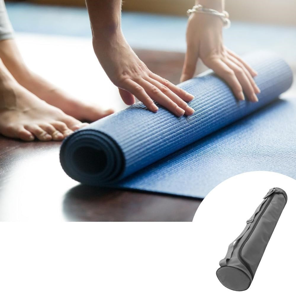 Lightweight Yoga Mat Carrier Bag – Wear-Resistant Portable Gym and Sports Mat Sling with Small Storage Pocket