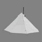 One Person Hot Tent – Camping Tipi with Chimney Window and Double Layer Pyramid Design for Bushcraft Adventures and Cold Weather Survival