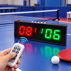 Electronic Sports Score Counter – Remote-Control Digital Scorer for Table Tennis, Badminton and Indoor Games with Clear Display and Easy Score Tracking