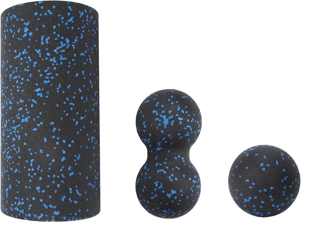 Yoga Roller Peanut Ball Set – 3pcs. EPP Foam Massager for Deep Tissue Back Pain Relief and Muscle Recovery Therapy