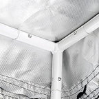 Hydroponic Mylar Grow Tent with Observation Window – 24x24x48" Indoor Reflective Plant Growing Tent with Floor Tray & Light Blocking