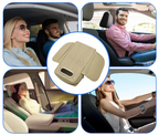 Car Armrest Cushion with Tissue Box – Memory Foam Support with Tissue Box & Storage Pockets