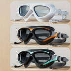 Anti-Fog Waterproof Swimming Goggles – Large Frame Swim Gear for Men & Women, Comfortable Fit & Clear Vision