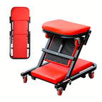 Rolling Crawler Suit – 2-in-1 Foldable Z-Shape Crawler Chair with 300 lb Capacity and 6 Smooth Wheels for Car Maintenance
