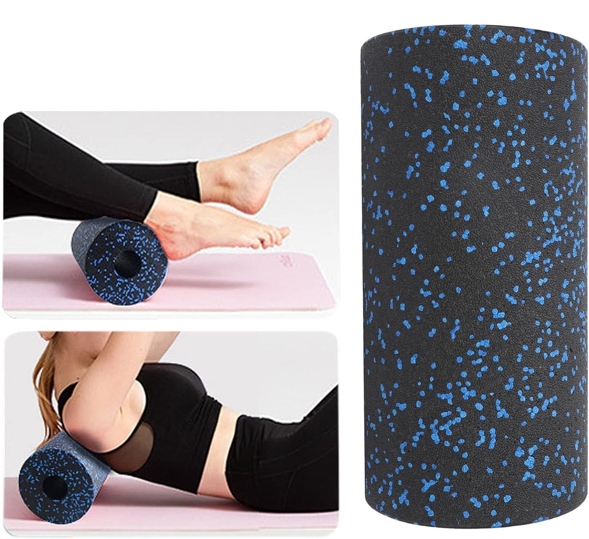 Yoga Roller Peanut Ball Set – 3pcs. EPP Foam Massager for Deep Tissue Back Pain Relief and Muscle Recovery Therapy