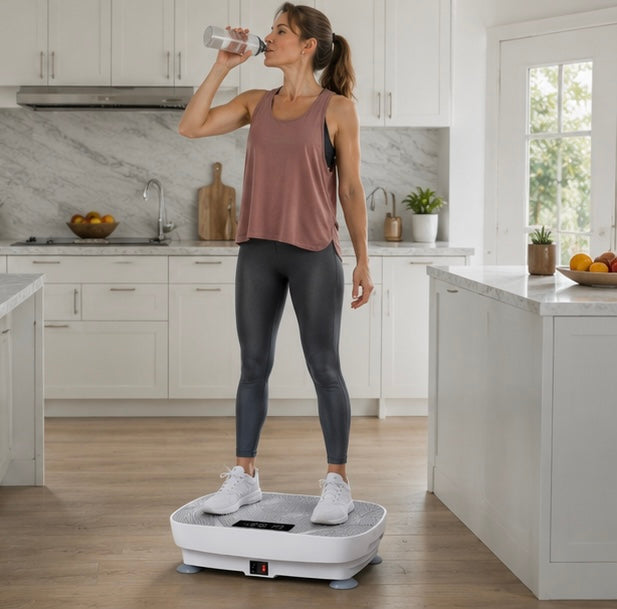 Vibration Plate Fitness Machine - Full Body Workout Power Vibrate Platform for Weight Loss, Muscle Toning and Home Gym Exercise Equipment