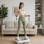 Vibration Plate Fitness Machine - Full Body Workout Power Vibrate Platform for Weight Loss, Muscle Toning and Home Gym Exercise Equipment