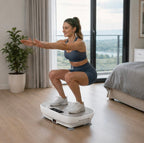 Vibration Plate Fitness Machine - Full Body Workout Power Vibrate Platform for Weight Loss, Muscle Toning and Home Gym Exercise Equipment