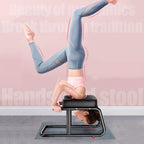 Anti-Slip Yoga Pilates Inversion Stool – 500Lb  Chair, Upright Fitness Aid for Safe Inversion Therapy with Padded Seat and Arm Support