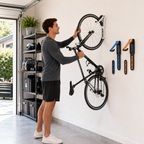 Bicycle Wall Mount Rack - Heavy Duty Bike Storage Hook for MTB and Road Bikes, Space Saving Garage Wall Organizer and Cycling Display Solution