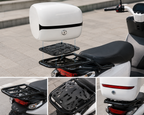 Electric Scooter Rear Storage Box – Universal Large-Capacity Waterproof Tail Trunk with Backrest for Yadea, Emma and Electric Bike Commuting