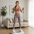 Vibration Plate Fitness Machine - Full Body Workout Power Vibrate Platform for Weight Loss, Muscle Toning and Home Gym Exercise Equipment