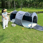 Foldable Kids Outdoor Mosquito Net – No-Installation Pop-Up Sunshade Canopy with Strong UV Protection, Anti-Fall Design for Camping and Outdoor Play