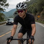 Bike Rearview Mirror Glasses – Mini Cycling Mirror for Helmet or Eyewear with Enhanced Road Safety Visibility