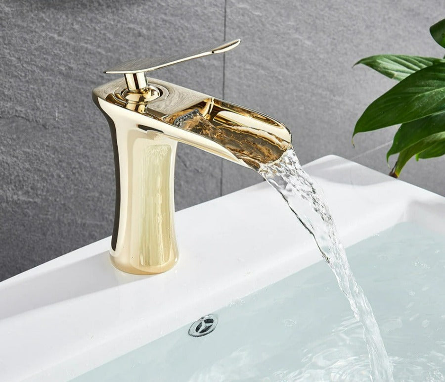 Modern Waterfall Bathroom Tap – Stylish Design & Elegant Water Flow