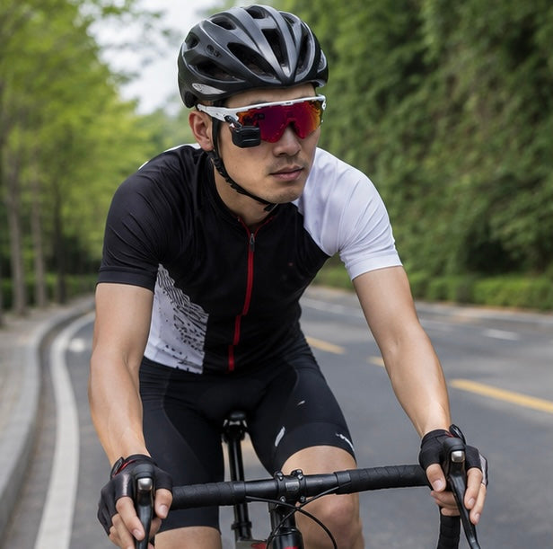 Bike Rearview Mirror Glasses – Mini Cycling Mirror for Helmet or Eyewear with Enhanced Road Safety Visibility