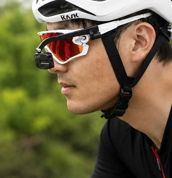 Bike Rearview Mirror Glasses – Mini Cycling Mirror for Helmet or Eyewear with Enhanced Road Safety Visibility