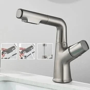 LUXOR - Modern digital washbasin tap