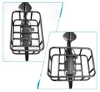 Heavy-Duty Rear Bike Basket with Rack – Large Metal Bicycle Carrier for Groceries, Commutes, and Electric Bike Storage