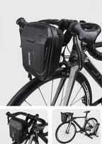 Waterproof Bike Handlebar Bag – EVA Hard Shell Cycling Front Bag with Large Storage for Outdoor Riding Essentials
