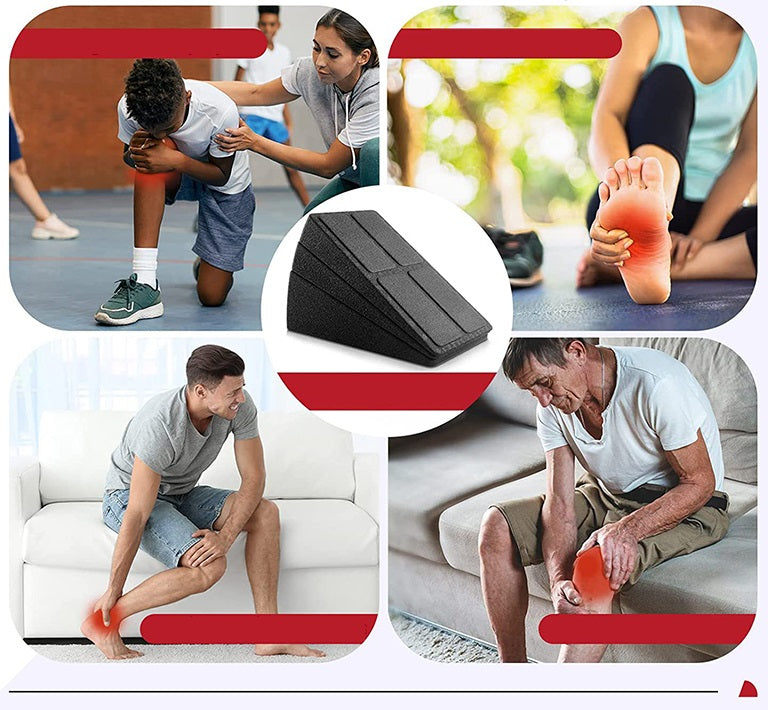 Yoga Bricks Squat Wedge Blocks – Adjustable Non-Slip Slant Boards for Stretching, Strength Training and Improved Flexibility Support