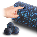 Yoga Roller Peanut Ball Set – 3pcs. EPP Foam Massager for Deep Tissue Back Pain Relief and Muscle Recovery Therapy