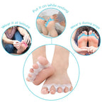Silicone Toe Separators and Bunion Protectors – Soft Gel Toe Stretchers for Pain Relief, Foot Alignment and Everyday Comfort.