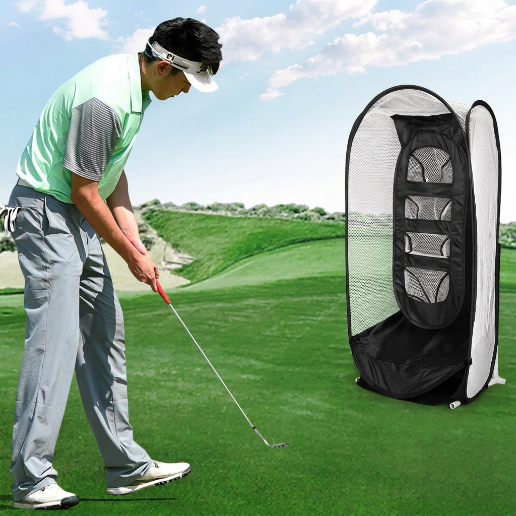 PGM Golf Swing Practice Net – Cutting Practice Trainer for Backyard Golf Drills, Swing Technique and Convenient Home Training