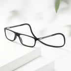 Magnet Hanging Neck Reading Glasses – Anti-Blue Light Ultra-Light Portable Square Presbyopic Spectacles for Men and Women Everyday Use