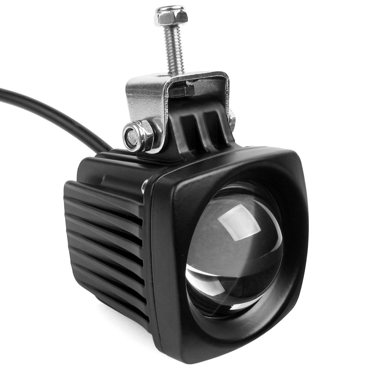 Waterproof LED Flagpole Navigation Light – 15W Blue Green Wide-Voltage Auxiliary Spotlight for Off-Road Cars, Trucks, Boats and Outdoor Visibility