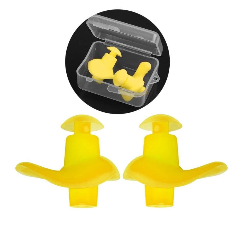 Waterproof Silicone Swimming Ear Plugs – Soft Reusable Swim Earplugs for Noise Reduction and Ear Protection