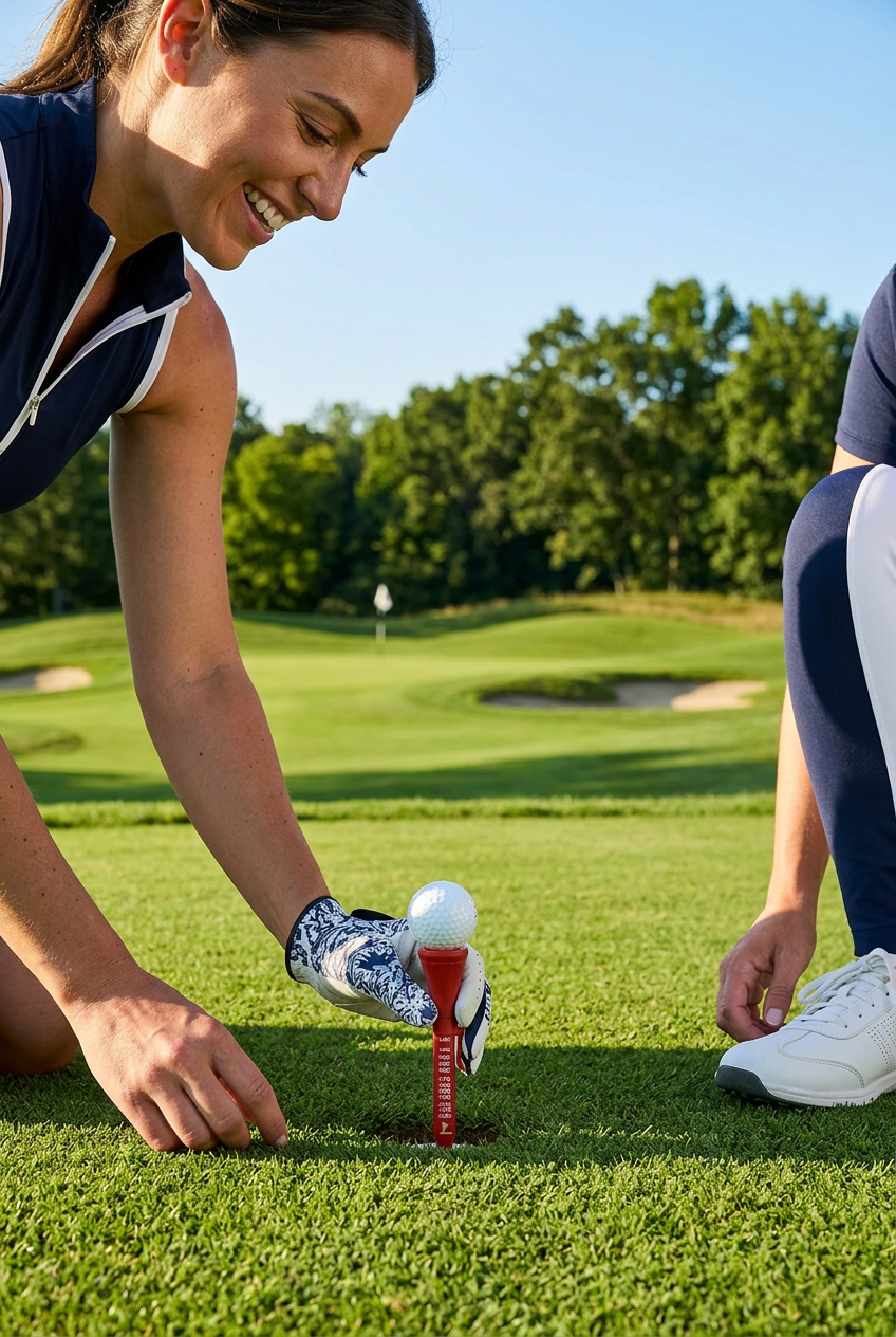 Golf Multi-Function Tool – 6-in-1 Groove Cleaning Accessory with Infinitee Pencil for Scorekeeping, Golf Bag Essentials and Course Convenience