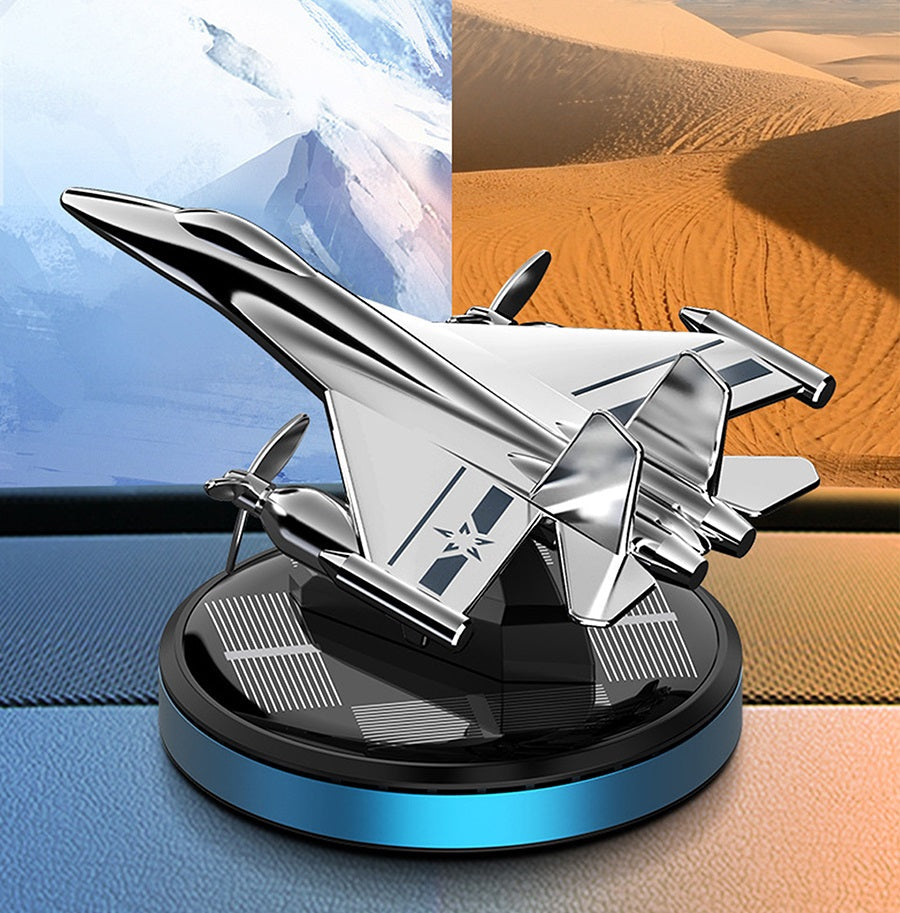 Car Solar Rotary Aircraft Air Purifier – Solar Powered Aromatherapy Perfume Diffuser Air Cleaner with 360° Rotation for Fresh Interior Fragrance
