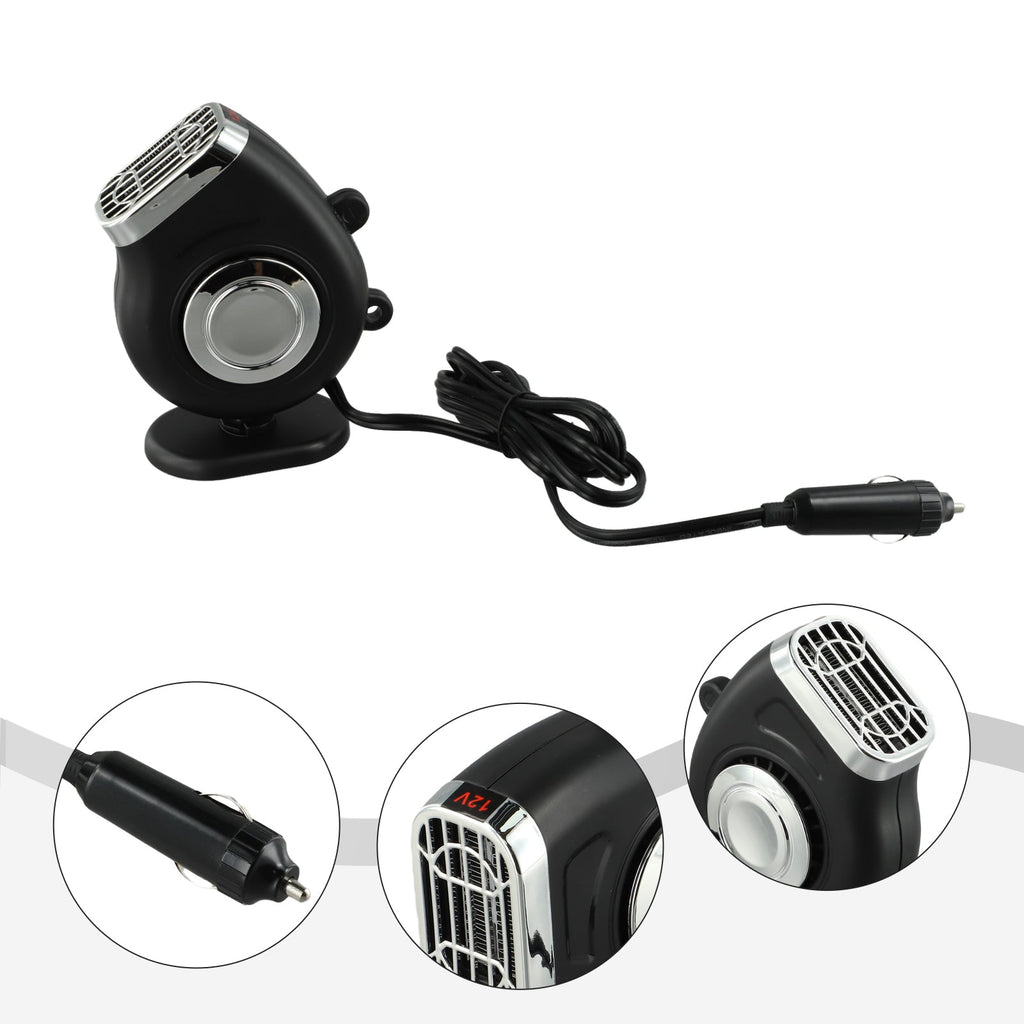 Dual-Purpose Car Heater & Defogger – Compact Energy-Saving Electric Fan for Winter Interior Heating & Dehumidifying