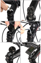 Aluminum Bicycle Computer Mount – Stem Mounted Cycling Computer Holder for GPS Bike Computers, Speedometers and Stopwatches