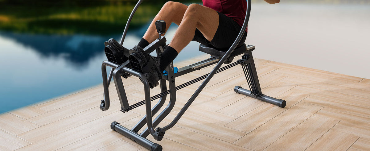 Smooth Quiet Magnetic Rowing Machine - Home Gym Rowing Equipment with Ergonomic Seat and Adjustable Resistance for Full Body Workout