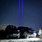 Waterproof LED Flagpole Navigation Light – 15W Blue Green Wide-Voltage Auxiliary Spotlight for Off-Road Cars, Trucks, Boats and Outdoor Visibility