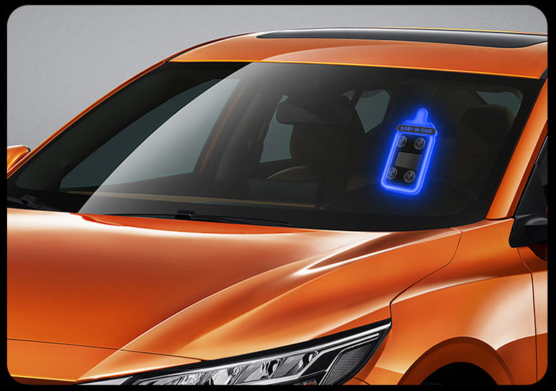 Solar Car Decorative Warning Lights – LED Ambient Bottle Lights for Triangle and Rear Windows with Eye-Catching Automotive Safety Styling
