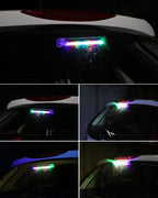 Solar-Powered Colorful Car Window Strobe Light – Wireless LED Warning Lamp for Anti-Collision Safety and Stylish Decoration