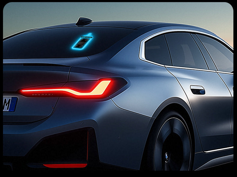 Solar Car Decorative Warning Lights – LED Ambient Bottle Lights for Triangle and Rear Windows with Eye-Catching Automotive Safety Styling