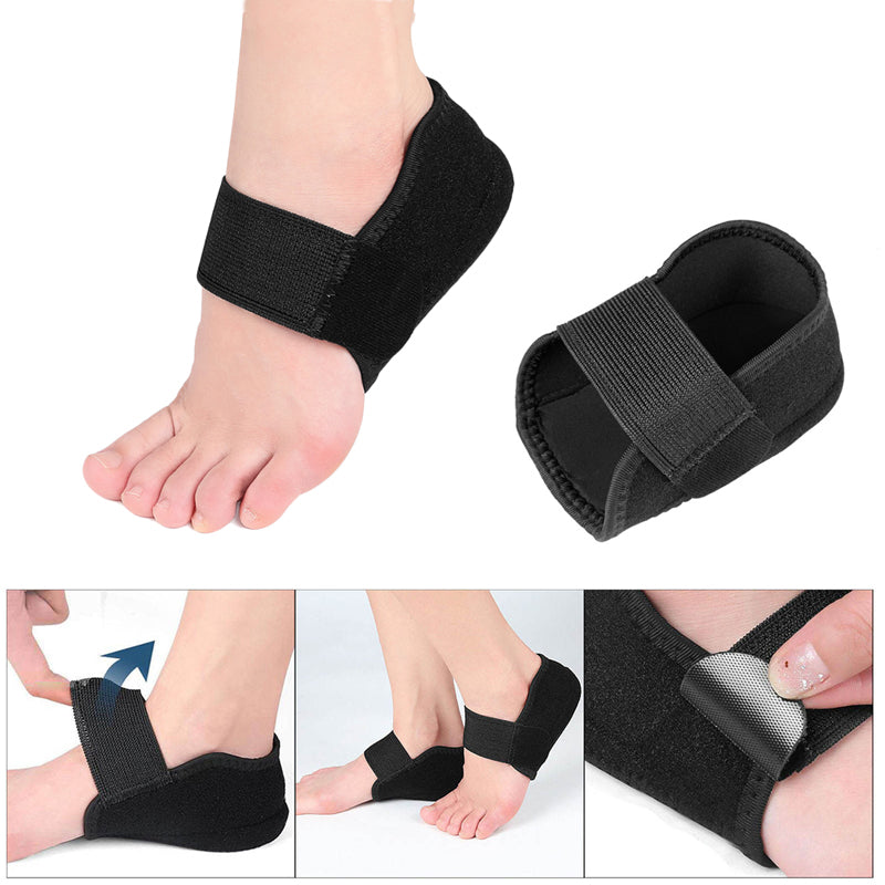 Silicone Heel Pads – Invisible Height Increase Insoles with Arch Support, Comfortable Foot Cushion for Pain Relief
