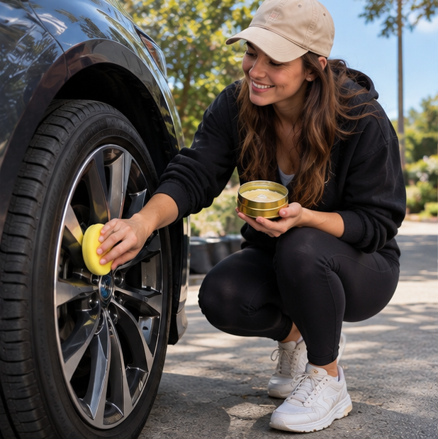 Car Wheel Rim Scratch Repair Paste – Aluminum and Steel Hub Restoration Compound for Tire Rim Paint Touch-Up, Dent Care and Refinishing